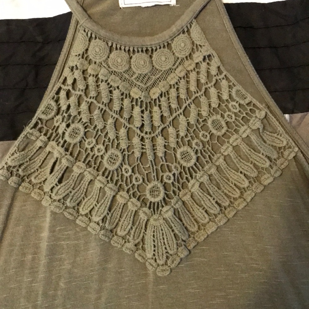 Olive colored tank top